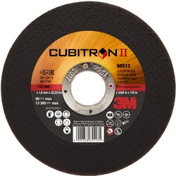 Tarcza tnąca 3M™ Cubitron™ II, T41, 115 mm x 1,0 mm x 22 mm, A60 Tarcza tnąca prosta 3M Cubitron™ II T41  65513 115 mm 25 szt.