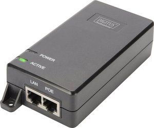 Digitus DN-95103-2 Injektor PoE 1 GBit/s IEEE 802.3at (25.5 W), IEEE 802.3af (12.95 W)