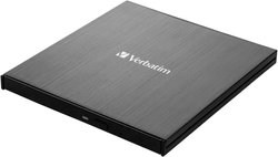 Verbatim External Ultra HD 4K Zewnętrzna nagrywarka Blue-ray Obsługa wideo 4K Produkt nowy USB-C® USB 3.2 (Gen 1) czarny