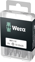 Bit Torx T 20 Wera 867/1 Z DIY SiS 05072408001 D 6.3 10 szt.