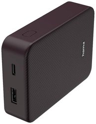 Zasilacz „Color 10”, 10000mAh, 2 wyjścia: USB-C, USB-A, śliwkowy Powerbank Hama Colour 10 10000 mAh Fast Charge LiPo