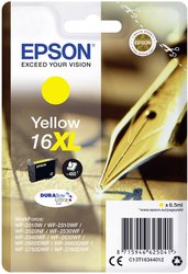 Epson atrament T1634, 16XL tusz oryginalny  Żółty C13T16344012