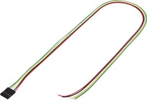 Konfekcjonowany kabel, całkowita ilość biegunów 5 1244005 Raster: pin 2,54 mm 1 szt.