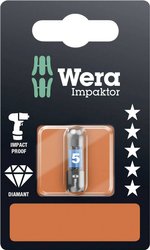 Bit szcześciokątny Wera 05073905001 840/1 IMP DC Impaktor Bits SB SiS 5 mm D 6.3 1 szt.