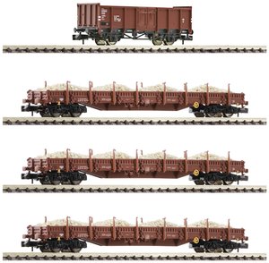 Wagon towarowy Fleischmann 6660013 N Zestaw 4 wagonów górniczych DR