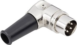 Złącze męskie okrągłe DIN TRU COMPONENTS 1578995, złącze męskie kątowe, 1 szt.