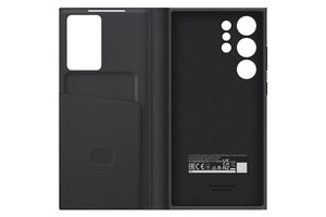 Samsung Smart View Wallet Case Flip Case Samsung Galaxy S23 Ultra czarny Odporny na wstrząsy