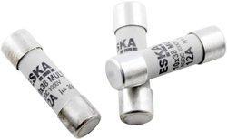 Bezpiecznik ESKA 1038625 1038625, 500 V, 6 A, 10.3 mm x 38 mm , 1 szt.