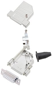 Zestaw listew żeńskich D-Sub encitech DTSL15-LJSRG-S-DMS-W-K 6355-8042-32, rzędy: 2, styki: 15, 45 °, 1 szt.