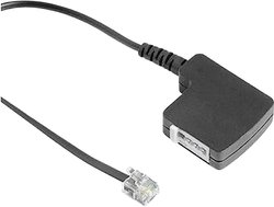 Hama przejściówka telefoniczna (analogowa) [1x wtyk RJ11 6p4c - 1x gniazdo TAE-F] 0,20 m czarny Przejściówka, adapter Hama 44918 1 szt.