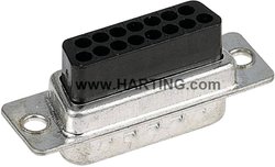 Listwa Pin żeńska D-SUB 09 67 037 4701 Harting Zawartość: 1 szt.