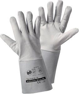 Rękawice robocze L+D worky ARGON-Stulpe 1710, Rozmiar rękawic: 10, XL, szary