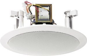 Głośnik sufitowy PA do zabudowy Monacor EDL-26, 95 dB, 80 - 14 000 Hz, 100 V, N/A, Kolor producenta: biały, 1 szt.