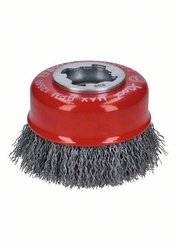 Bosch Accessories Szczotka garnkowa X-LOCK Clean for Metal, 75 mm, 0,3 mm, falisty drut stalowy 2608620725 1 szt.