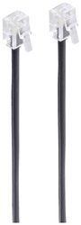 Shiverpeaks BASIC-S kabel modułowy, wtyk western 6/4 na wtyk western 6/4, czarny, 4-żyłowy, 10 m Western kabel Shiverpeaks BS70090, 1 szt.