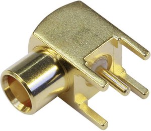 Złącze MCX Telegärtner J01271A0161 J01271A0161 złącze żeńskie do wbudowania pionowego 50 Ω 1 szt.