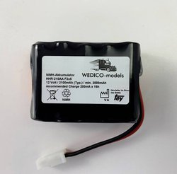 Akumulator NIMH 12V 2100mAh do wszystkich ciągników + modele CAT Pakiet akumulatorów (NiMH) 12 V 2100 mAh  WEDICO-models  AMP