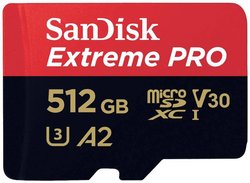 Karta pamięci microSDXC SanDisk Extreme PRO, 512 GB, Class 10 UHS-I