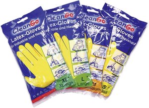 Rękawice robocze L+D CleanGo 1460-10, Rozmiar rękawic: 10, XL, żółty