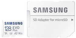 Karta pamięci SDXC Samsung EVO Plus, 128 GB, Class 10, Class 10 UHS-I, UHS-I, v30 Video Speed Class