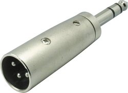 Adapter XLR złącze męskie XLR - złącze męskie jack 6,3 mm Stereo Kash 55034 1 szt.