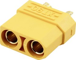 Złącze żeńskie akumulatora XT90 Reely RE-6702315 pozłacane 1 szt.