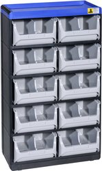 Magazynek na małe części Allit VarioPlus Pro 53/20 464630 (S x W x G) 300 x 525 x 165 mm czarny, szary, niebieski 1 szt.