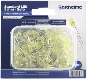 Akcesoria LED Barthelme 00430325, 5 mm, 800 mcd, 100 szt.