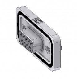 Złącze żeńskie D-Sub Deltron Connectors DTSWM09SZ/2M85UN, rzędy: 2, styki: 9, 180 °, 1 szt.