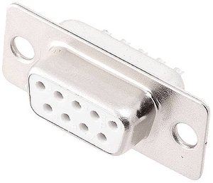 Listwa żeńska D-Sub encitech DM09-SS-W 2108-0200-11, rzędy: 2, styki: 9, 180 °, 1 szt.