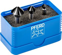 Pogłębiacz stożkowy zestaw PFERD SET KES HSS DIN 335 C90° 3 HC-FEP 25202158  1 szt.