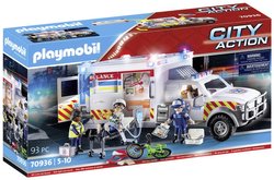 Pojazd ratunkowy: amerykański pogotowie ratunkowe Playmobil 70936 1 szt.