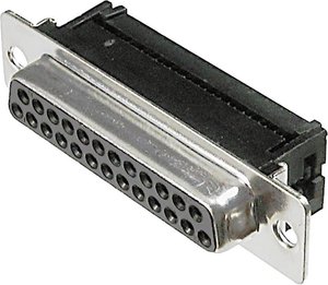 Listwa żeńska D-Sub 180 ° Ilość styków: 25 połączenie IDC ASSMANN WSW  1 szt.
