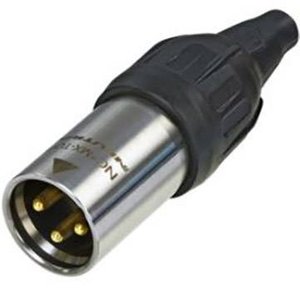 Złącze męskie XLR Neutrik NC3MX-TOP, złącze męskie proste, 1 szt.