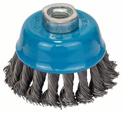 Szczotka garnkowa, pleciony drut, 0,5 mm, 75 mm, 12500 U/ min, M 14 Bosch Accessories N/A N/A 1608622029 1 szt.