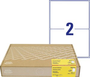 Avery-Zweckform 8018-300 Etykieta adresowa 199.6 x 143 mm Papier biały 600 szt. Trwały Drukarka atramentowa, Drukarka Laserowa, Drukarka Laserowa, kolorowa, Kopiarka, Drukarka z funkcją kopiowania w kolorze, Drukarka etykiet