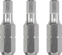 Bity STALOWE PRZEMYSŁOWE, 25mm, 2,5mm Bit krzyżakowy kwb 121402    3 szt.