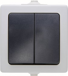 Przełącznik seryjny Kopp Nautic 565556008, szary