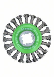 Bosch Accessories Szczotka tarczowa Heavy do Inox X-LOCK, pleciona, nierdzewna, 115 mm, 0,5 mm  2608620733 1 szt.