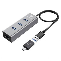 Hub USB 3.0 GrauGear G-HUB4-AC 4 porty z wtyczką USB-C