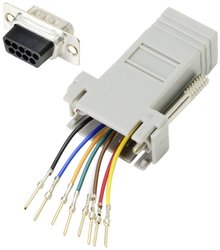 Adapter D-Sub TRU COMPONENTS TC-9990268 złącze męskie D-SUB 9-pin - złącze żeńskie RJ45