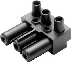 Złącze męskie sieciowe Adels-Contact  złącze żeńskie kątowe Łączna ilość styków: 2 + PE 16 A biały AC 166 GBU/ 3 1 szt.