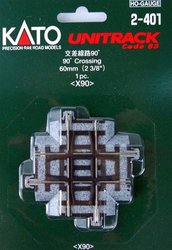 2-401 H0 Kato Unitrack Skrzyżowanie torów C  90 °