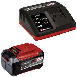 Ładowarka i akumulator do elektronarzędzi Einhell Power X-Change PXC-Starter-Kit 5,2Ah & 4A Fastcharger 4512114, Li-Ion, 5.2 Ah, 18 V
