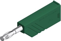 Wtyk lamelkowy SKS Hirschmann LAS N WS, 4mm, zielony