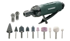 Szlifierka prosta, pneumatyczna Metabo DG 25 Set 604116500, 6.2 bar, 1/4'' (6,3 mm)
