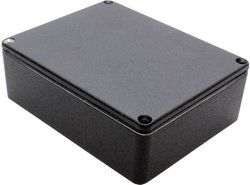 Obudowa uniwersalna Hammond Electronics 1590WBB2BK, (D x S x W) 119 x 94 x 38 mm, odlew aluminiowy, 1 szt.