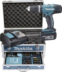 Makita 2-biegowa-Wkrętarka udarowa akumulatorowa zaw. 2 akumulatory, zaw. walizkę, zaw. akcesoria