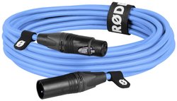 RøDE XLR6M Kabel mikrofonowy Premium XLR niebieski (6 m) Kabel Canare Złącze Neutrik. XLR kabel  Rode XLR6M-B 1 szt.