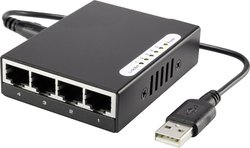 Renkforce RF-4451433 Switch sieciowy  5 Portów 100 MBit/s zasilanie USB